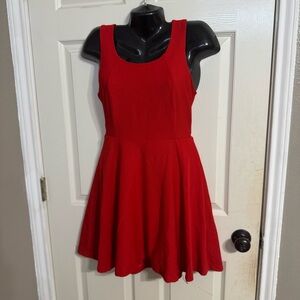 Red Sleeveless Dress